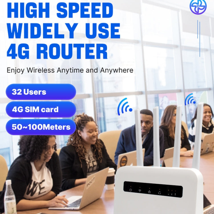 4G CPE WiFi6 bezvadu maršrutētājs ar divu portu bezvadu tīklāju, ES spraudnis