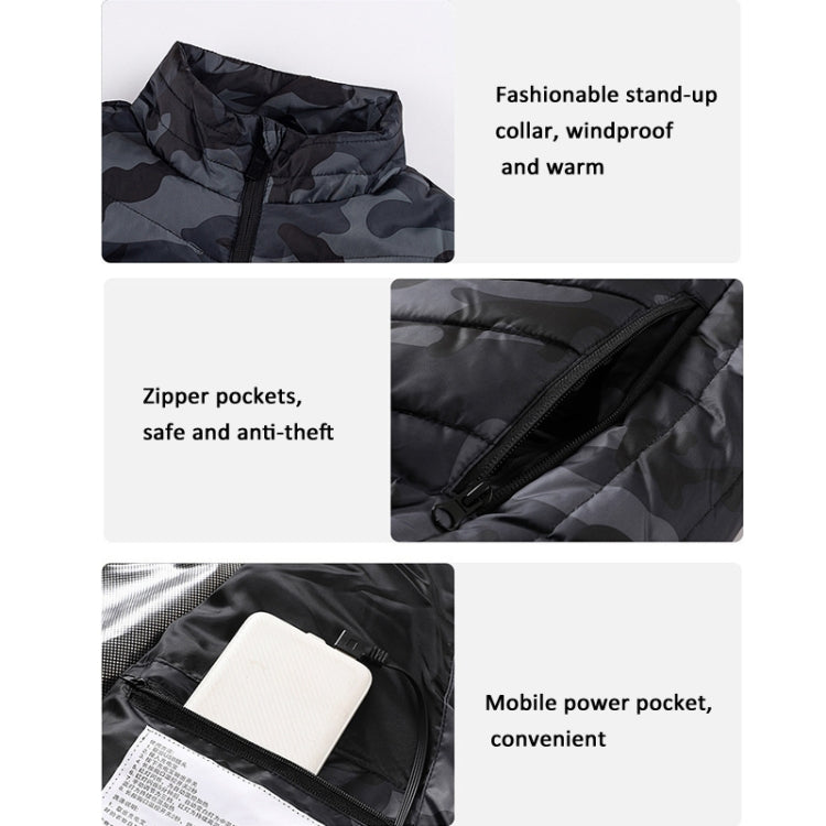 4 зона единого управления USB Electric Heating Undershirt интеллектуальное теплый жилет
