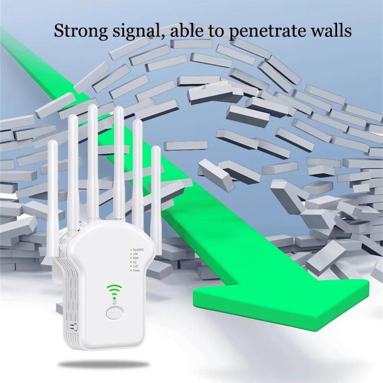 Urant U13 1200Mbps 2.4G/5G divu joslu WiFi atkārtotāja signāla pastiprinātājs