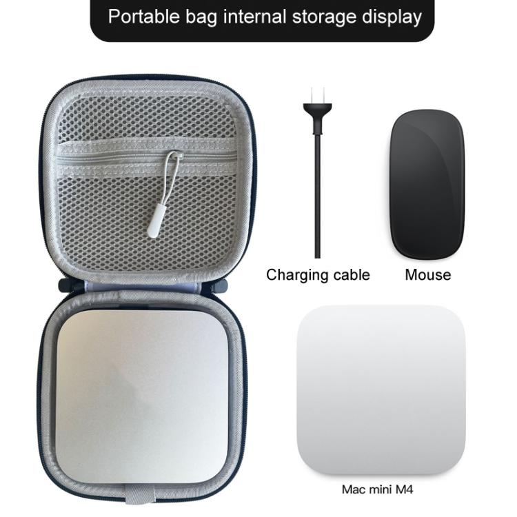 Mac Mini M4 uzglabāšanas somai Datora resursdatoram Pārnēsājams Aizsargājošs Cietais Maciņš Uzglabāšanas Maciņš