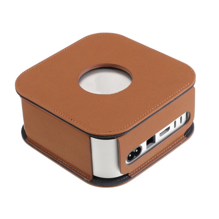 Mac Mini M4 / M4 Pro datora resursdatoram putekļu necaurlaidīgs ādas maciņš, triecienizturīgs aizsargapvalks