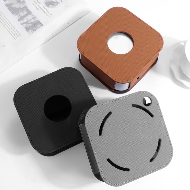 Mac Mini M4 / M4 Pro datora resursdatoram putekļu necaurlaidīgs ādas maciņš, triecienizturīgs aizsargapvalks