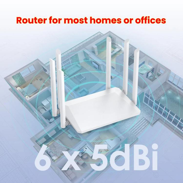 Urant bezvadu maršrutētājs atbalsta AP platjoslas iezvanpieeju ar 6x5dB antenu