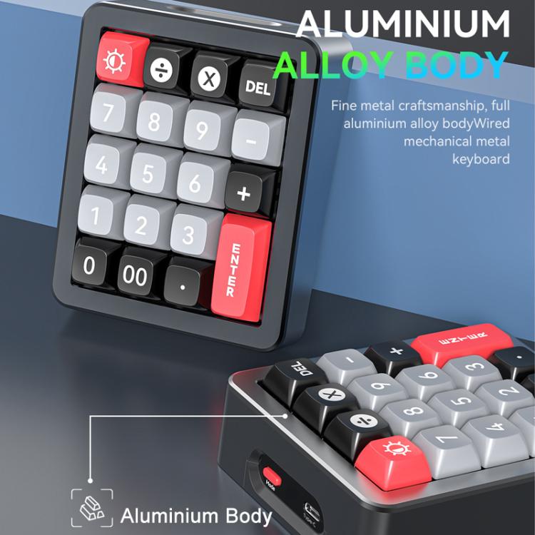 MKESPN K812 GASKET Aluminum Alloy RGB Hot-Swap Customized Wired Mini Mechanical Gaming Keyboard