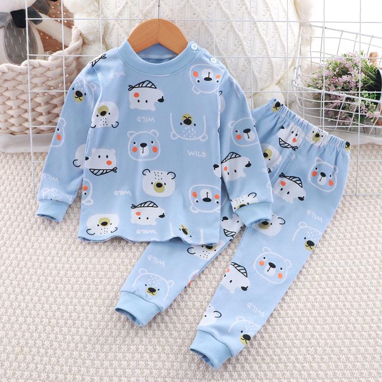 Children Pure Cotton Pajamas Set Home Clothes