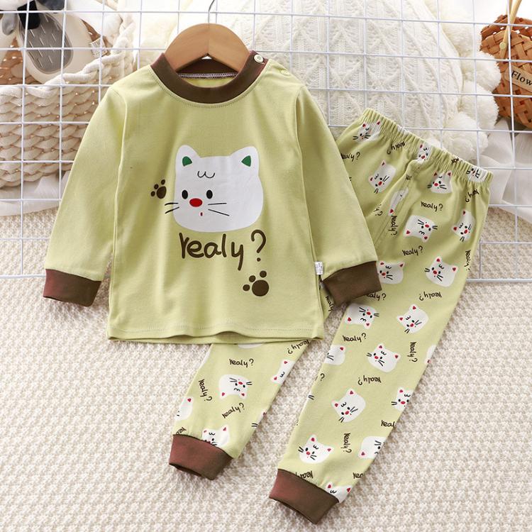 Children Pure Cotton Pajamas Set Home Clothes
