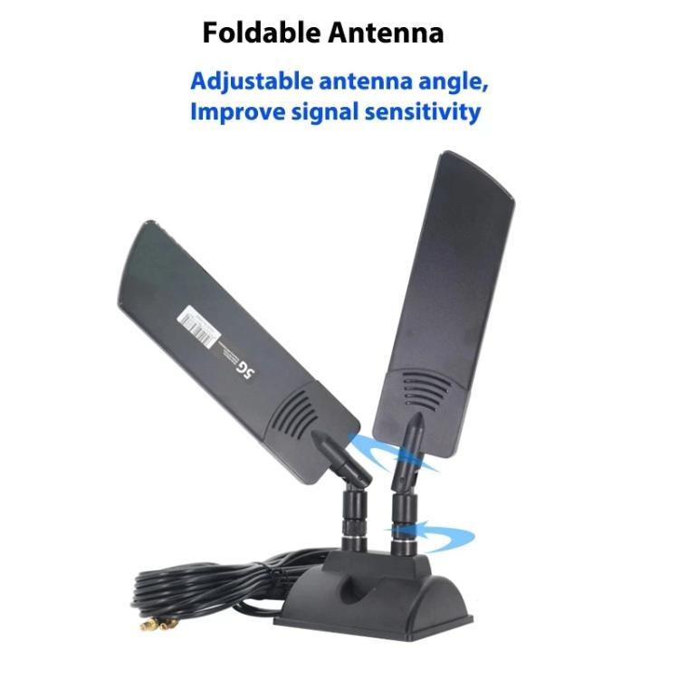 42dbi 5G maršrutētāja ārējā antena āra liela darbības rādiusa WiFi signāla pārklājuma pastiprinātājs