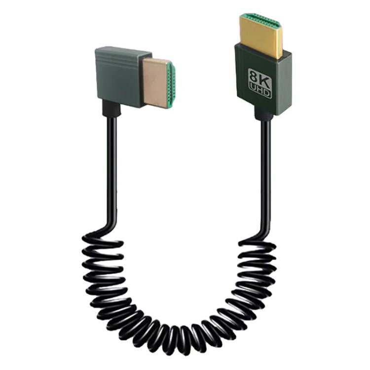 8K 60Hz HDMI 2.1 atsperes kabelis 0,5 m garumā