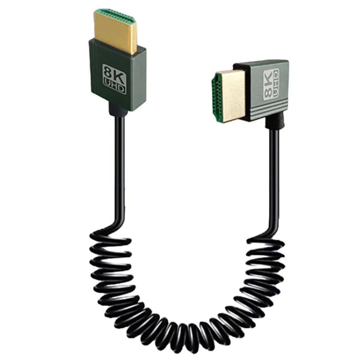 8K 60Hz HDMI 2.1 atsperes kabelis 0,5 m garumā