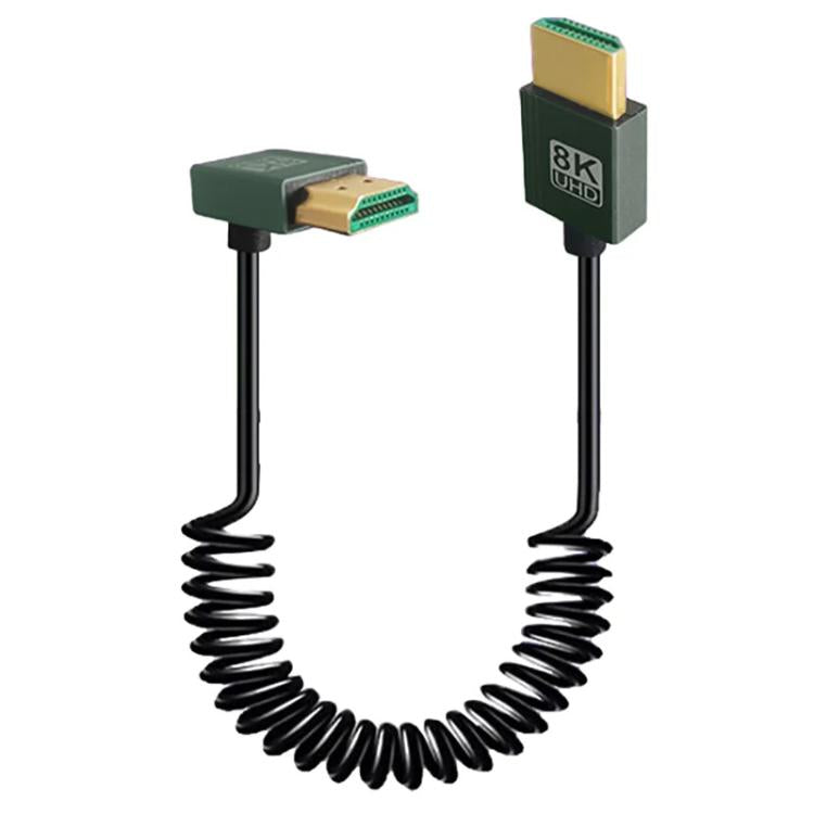 8K 60Hz HDMI 2.1 atsperes kabelis 0,5 m garumā