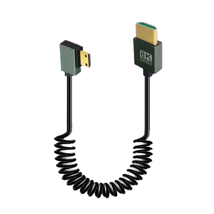 8K 60Hz HDMI 2.1 atsperes kabelis 0,5 m garumā