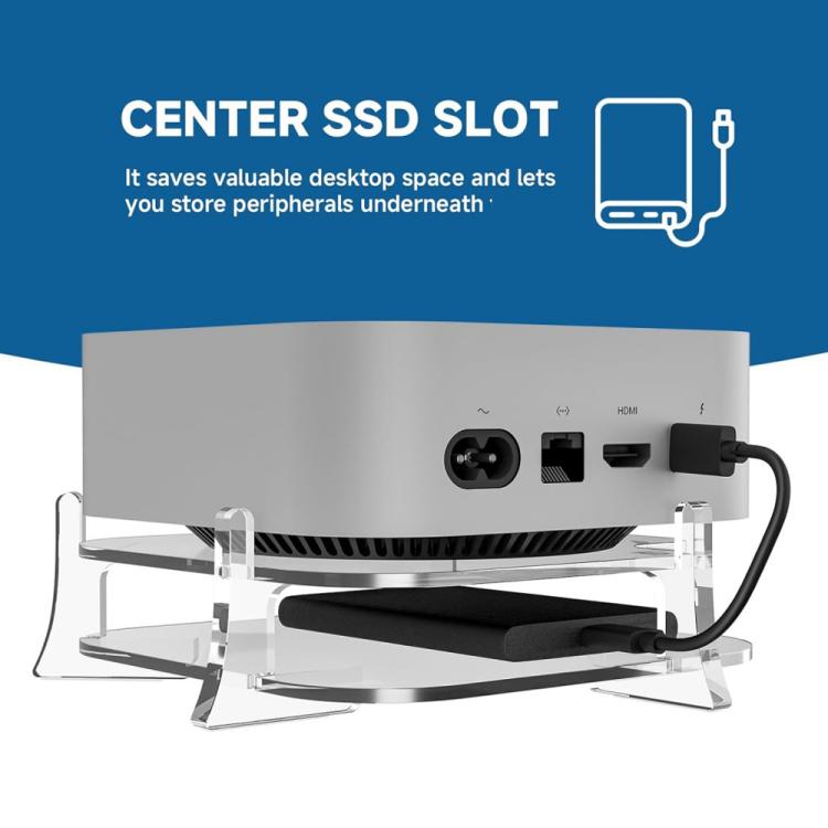 MAC Mini M4 darbvirsmas akrila uzglabāšanas kronšteinam