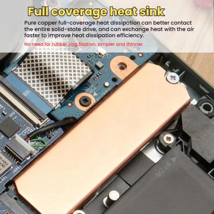 Tīra vara SSD siltuma izlietne spēļu konsolēm / klēpjdatoriem / mini resursdatoriem