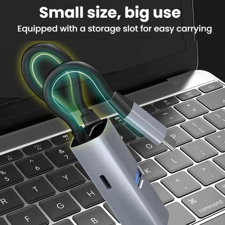 USB3.0+PD+HDMI 3 In 1 Docking Station 4K Projector Adapter