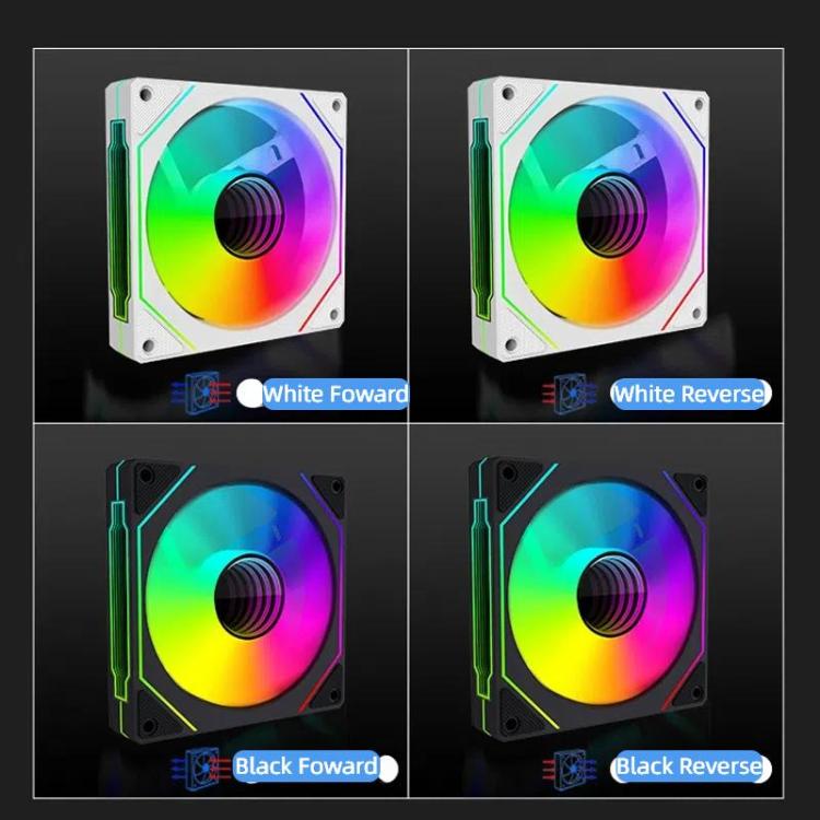 Prism 4RRO datora korpusa ventilators 12 cm ARGB Sync PWM kluss dzesēšanas ventilators
