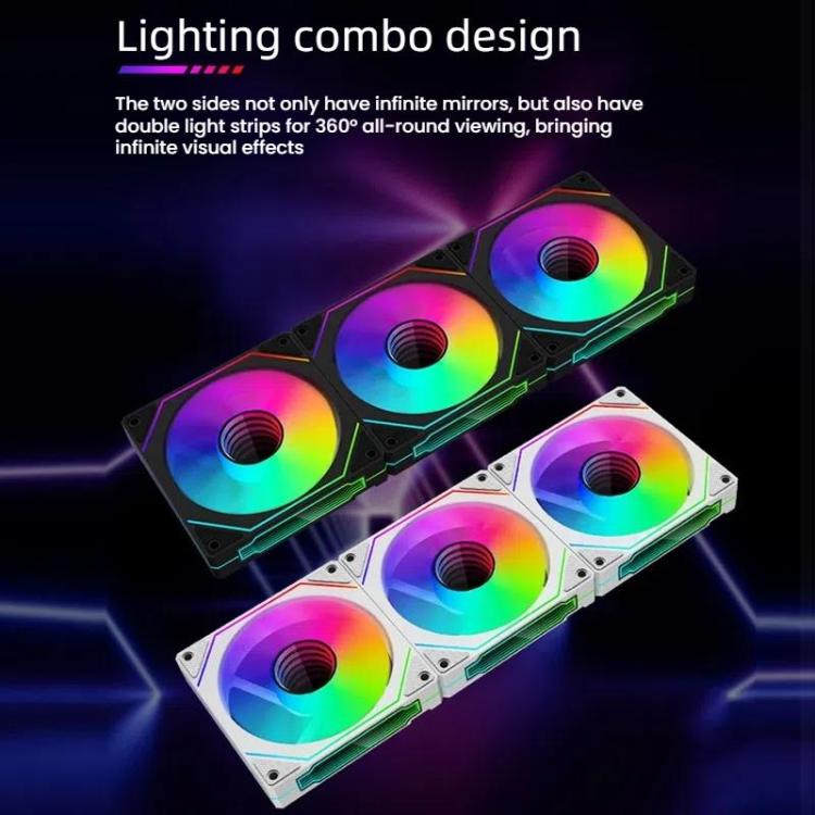 Prism 4RRO datora korpusa ventilators 12 cm ARGB Sync PWM kluss dzesēšanas ventilators