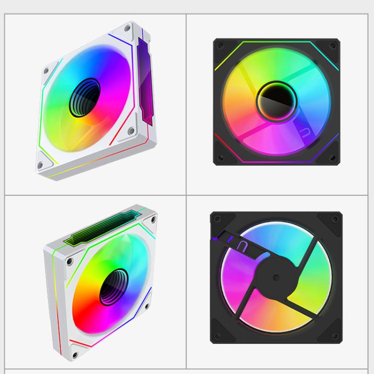 Prism 4RRO datora korpusa ventilators 12 cm ARGB Sync PWM kluss dzesēšanas ventilators