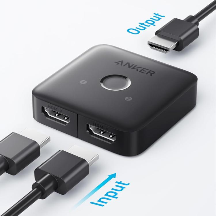 ANKER A83H1 4K 2 ieejas/1 izejas dokstacija HDMI pārveidotājs