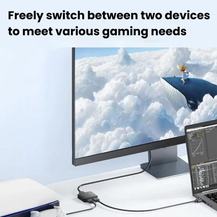 ANKER A83H1 4K 2 ieejas/1 izejas dokstacija HDMI pārveidotājs