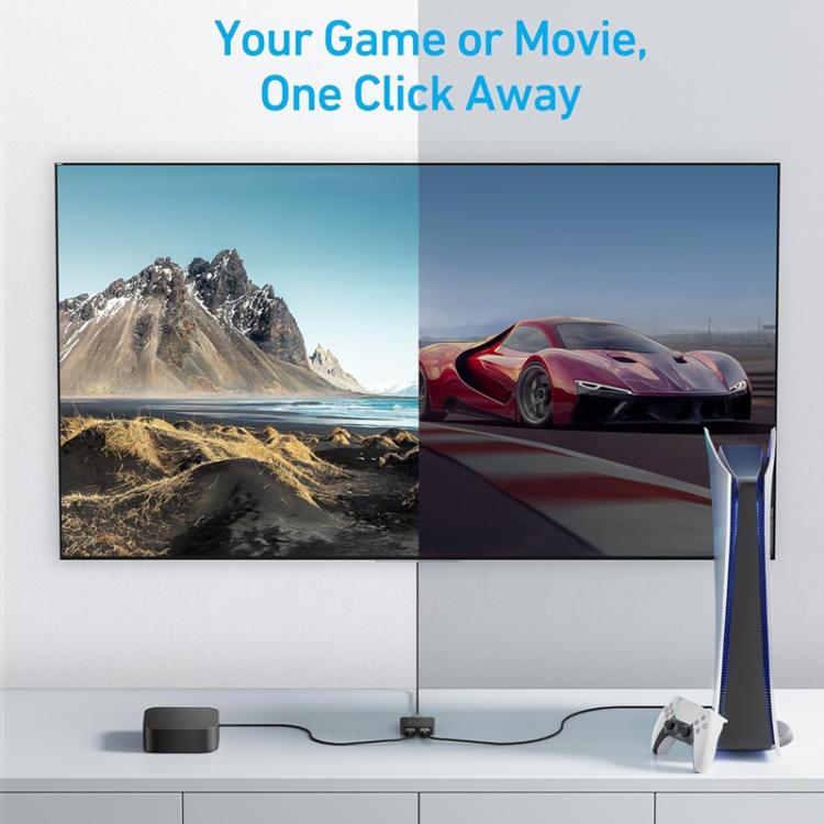 ANKER A83H1 4K 2 ieejas/1 izejas dokstacija HDMI pārveidotājs