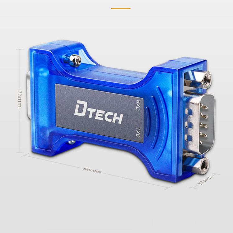 Двунаправленный преобразователь DTECH RS232 в RS485 с защитой от перенапряжения и переходных процессов — оптоизолированный пассивный интерфейс