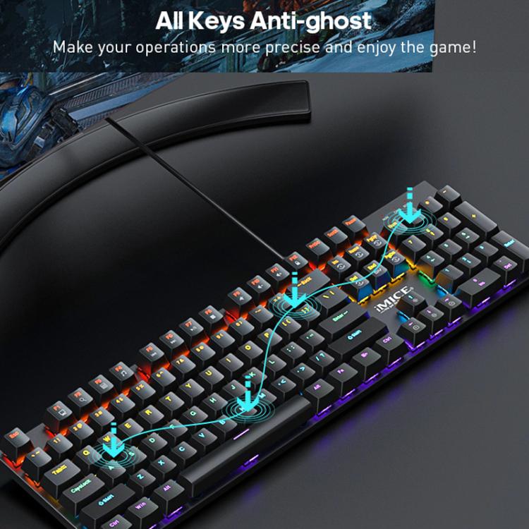 USB Wired RGB Mechanical Metal Gaming Keyboard