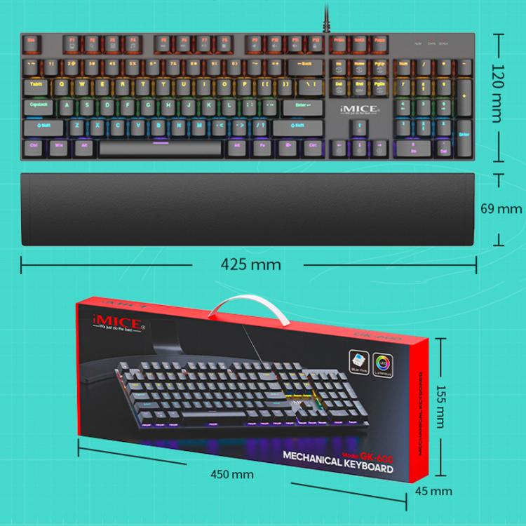 USB Wired RGB Mechanical Metal Gaming Keyboard