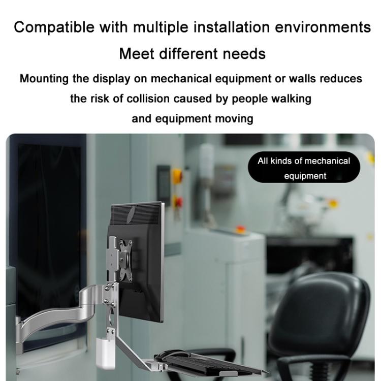 Monitor Bracket Industrial Equipment Cabinet Wall Mount All-In-One Stand Mouse Keyboard Bracket