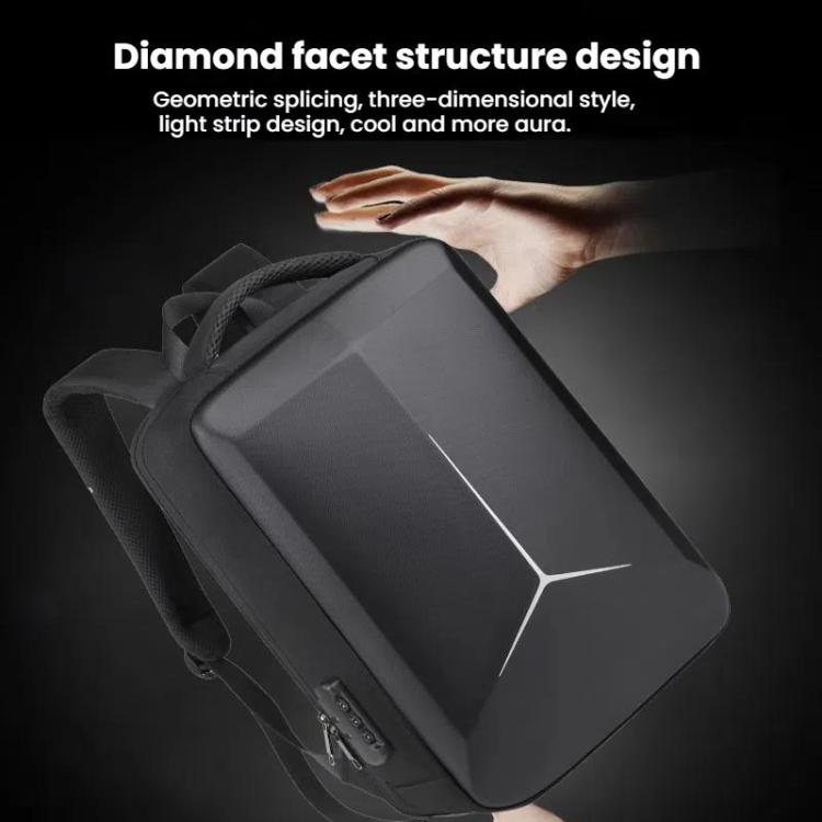17.3-18 Inch Hard Shell Laptop Backpack with USB+Type-C Charging Ports Unisex Anti-Theft Business Travel Bag