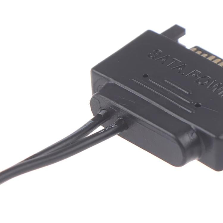 SATA vīriešu un 5,5 x 2,1 mm līdzstrāvas savienojuma kabelis 12 V barošanas kabelis