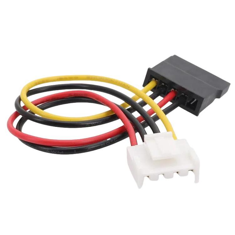 DVR barošanas kabelis 4P uz SATA 15P HDD kabeli