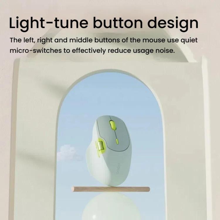 Rapoo MT560 3 režīmu bezvadu Bluetooth pele, ergonomiska galda un klēpjdatora pele