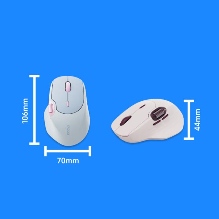 Rapoo MT560 3 režīmu bezvadu Bluetooth pele, ergonomiska galda un klēpjdatora pele