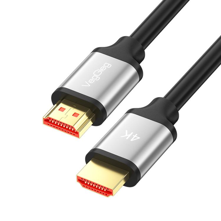 VegGieg V-H301 HDMI 2.0 HD kabelis 4K 60Hz TV dekoderis datora monitors projekcijas video kabelis