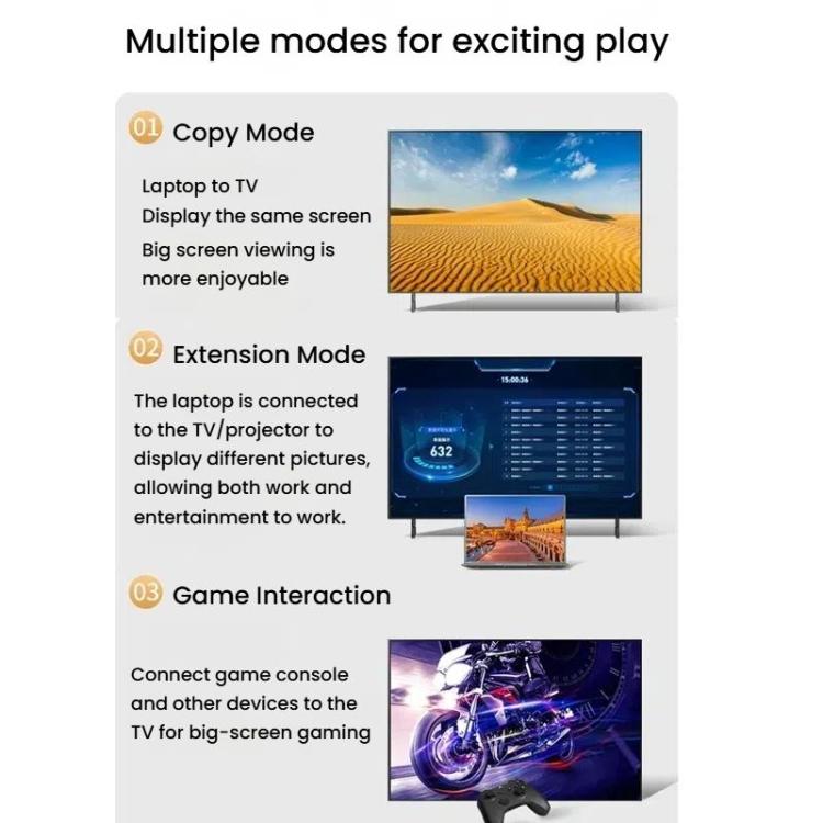 VegGieg V-H301 HDMI 2.0 HD kabelis 4K 60Hz TV dekoderis datora monitors projekcijas video kabelis