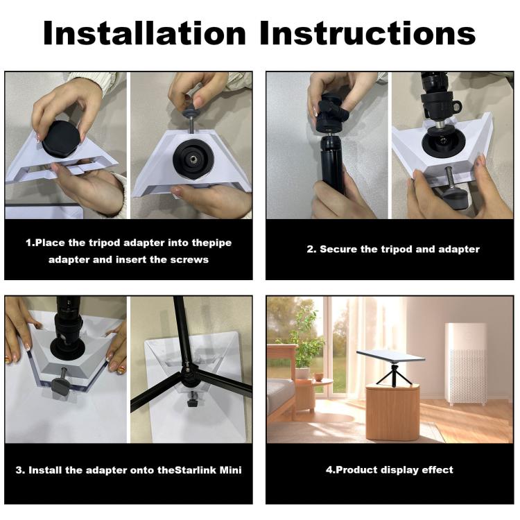 For Starlink Mini Tripod With Gimbal Adapter, S2028