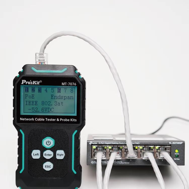 ProsKit MT-7076 LCD для тестирования кабелей с защитой от помех