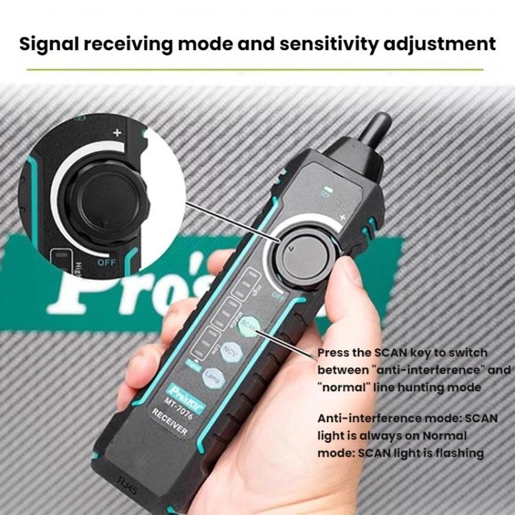 ProsKit MT-7076 LCD для тестирования кабелей с защитой от помех