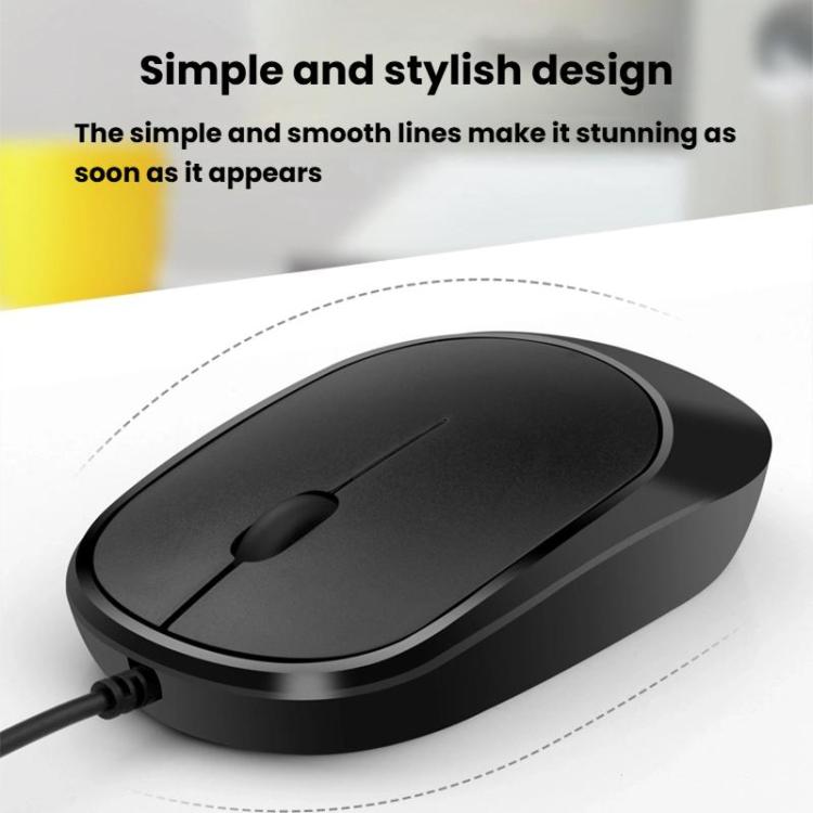 Little Kangaroo DS-919 Anti-Static Anti-Interference Wired Mouse Business Industrial Slim Mouse