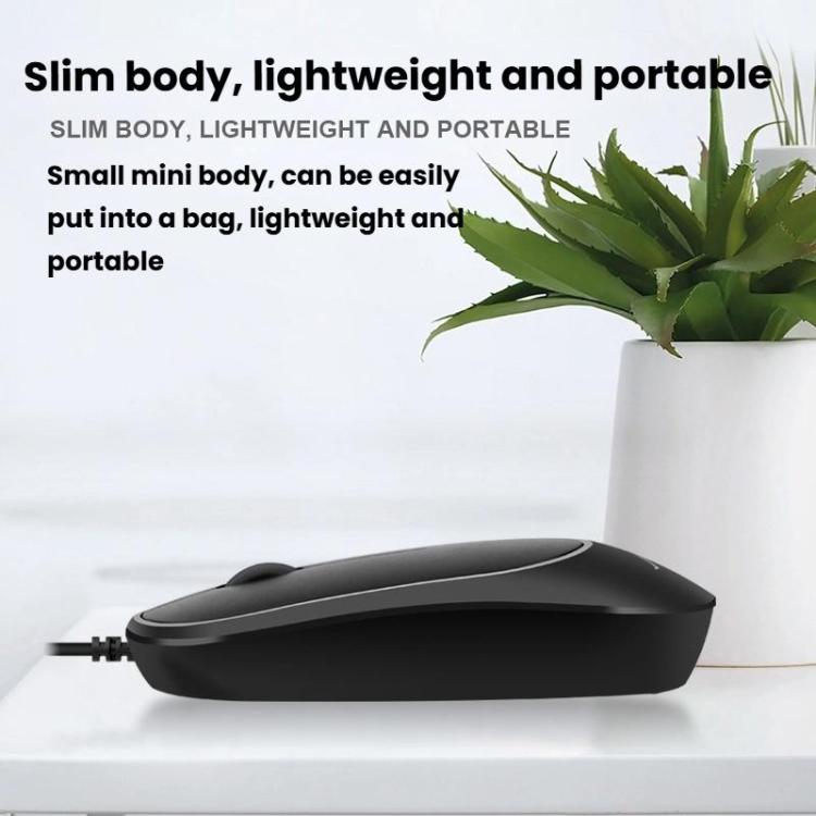 Little Kangaroo DS-919 Anti-Static Anti-Interference Wired Mouse Business Industrial Slim Mouse