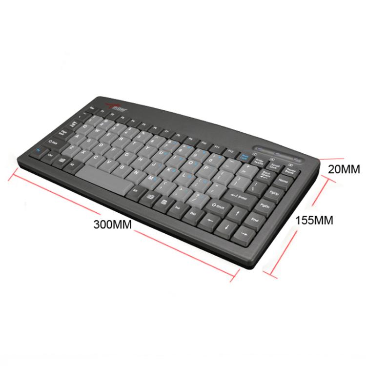 Little Kangaroo DS-9827 88 Key Wired Keyboard With Magnetic Ring Laptop Industrial Office Keyboard