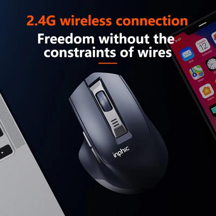 Беспроводная мышь Inphic M9 2.4G для бизнеса, офиса, дома, эргономичная, беззвучная, компьютерная мышь