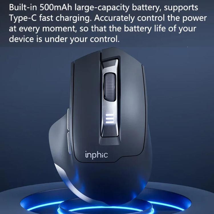 Беспроводная мышь Inphic M9 2.4G для бизнеса, офиса, дома, эргономичная, беззвучная, компьютерная мышь