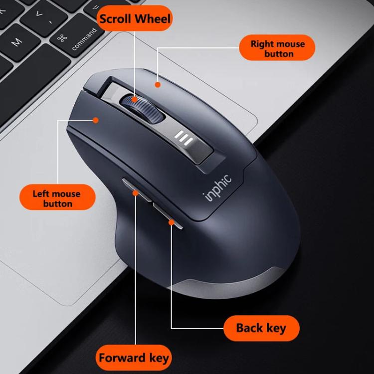 Беспроводная мышь Inphic M9 2.4G для бизнеса, офиса, дома, эргономичная, беззвучная, компьютерная мышь