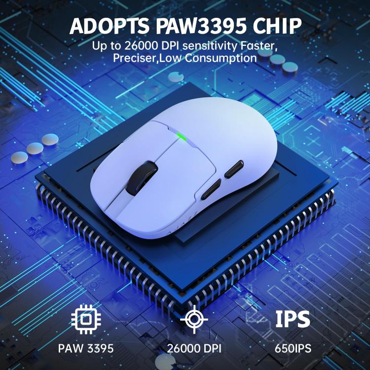 Ajazz 2.4G / Wired Dual Mode Gaming Mouse PAW3395 Chip