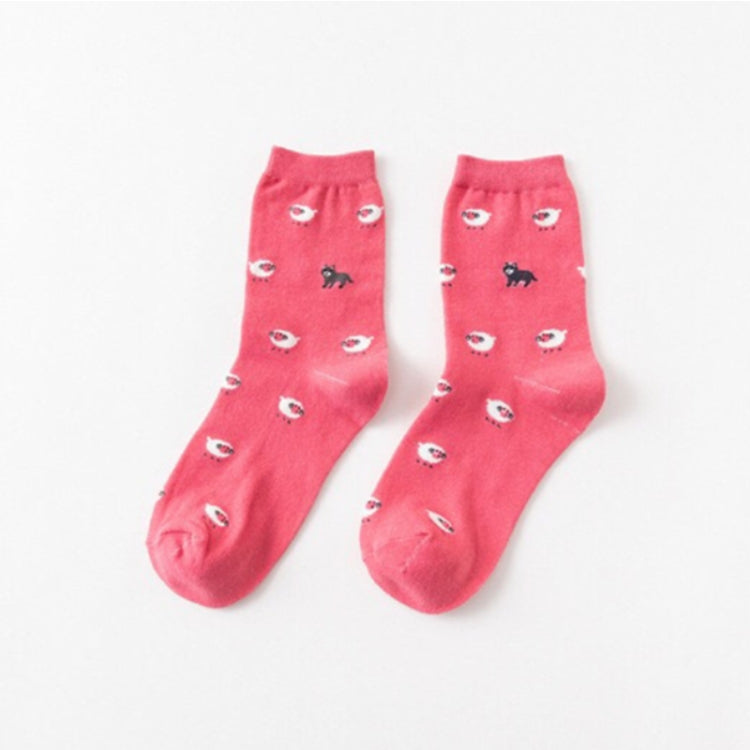 Animal Cartoon Cat Lovely for Women Cotton Socks