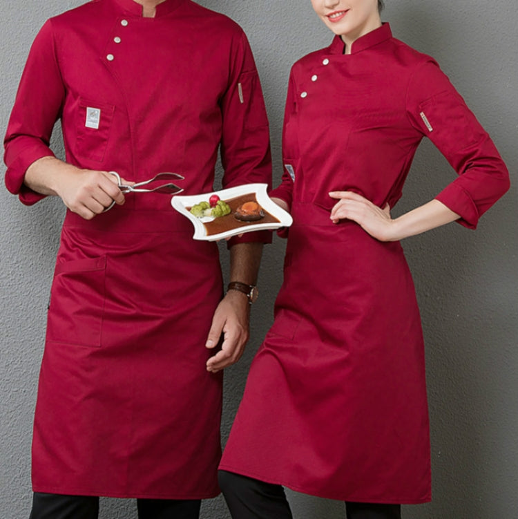 Men and Women Hotel Canteen Cake Baker Kitchen Long Sleeve Work Clothes