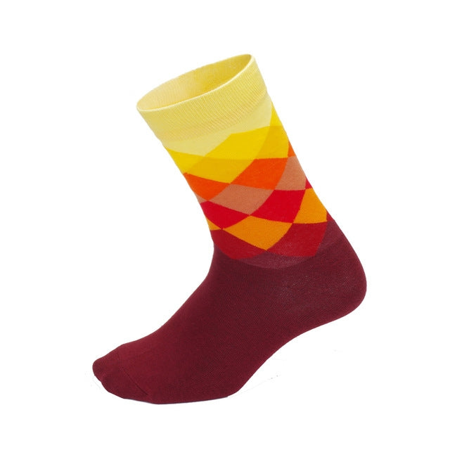 3 Pais Colorful Men Sport Running Wearproof Breathable Riding Hiking Socks