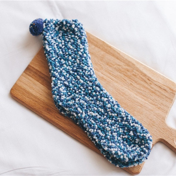 Christmas Women Fluffy Socks Warm Winter Cosy Lounge Socks