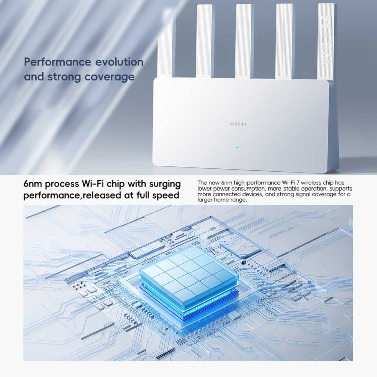 Xiaomi maršrutētājs BE5000 WiFi 7 MLO 2.4GHz 5.0GHz divjoslu 2.5G ports 512MB RAM atkārtotājs, ASV spraudnis